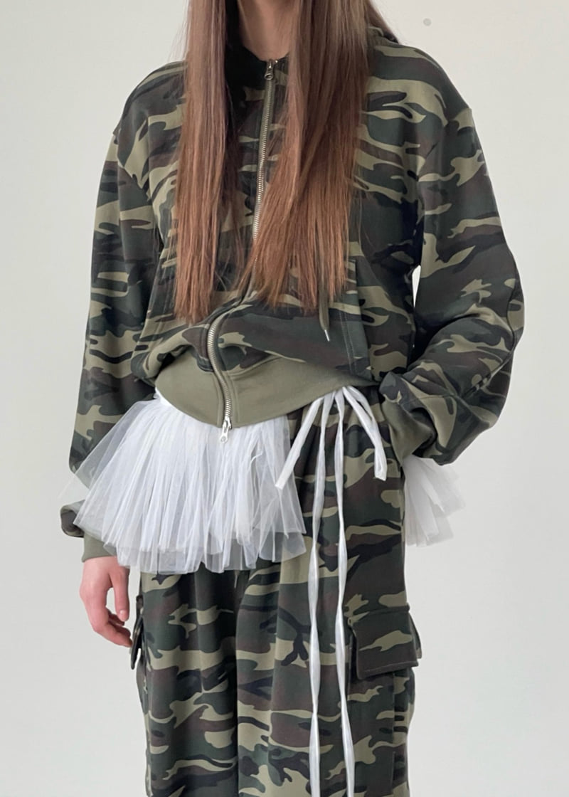 Another Avenue - Korean Women Fashion - #womensfashion - Heat Camo Zip-up Jacket - 6