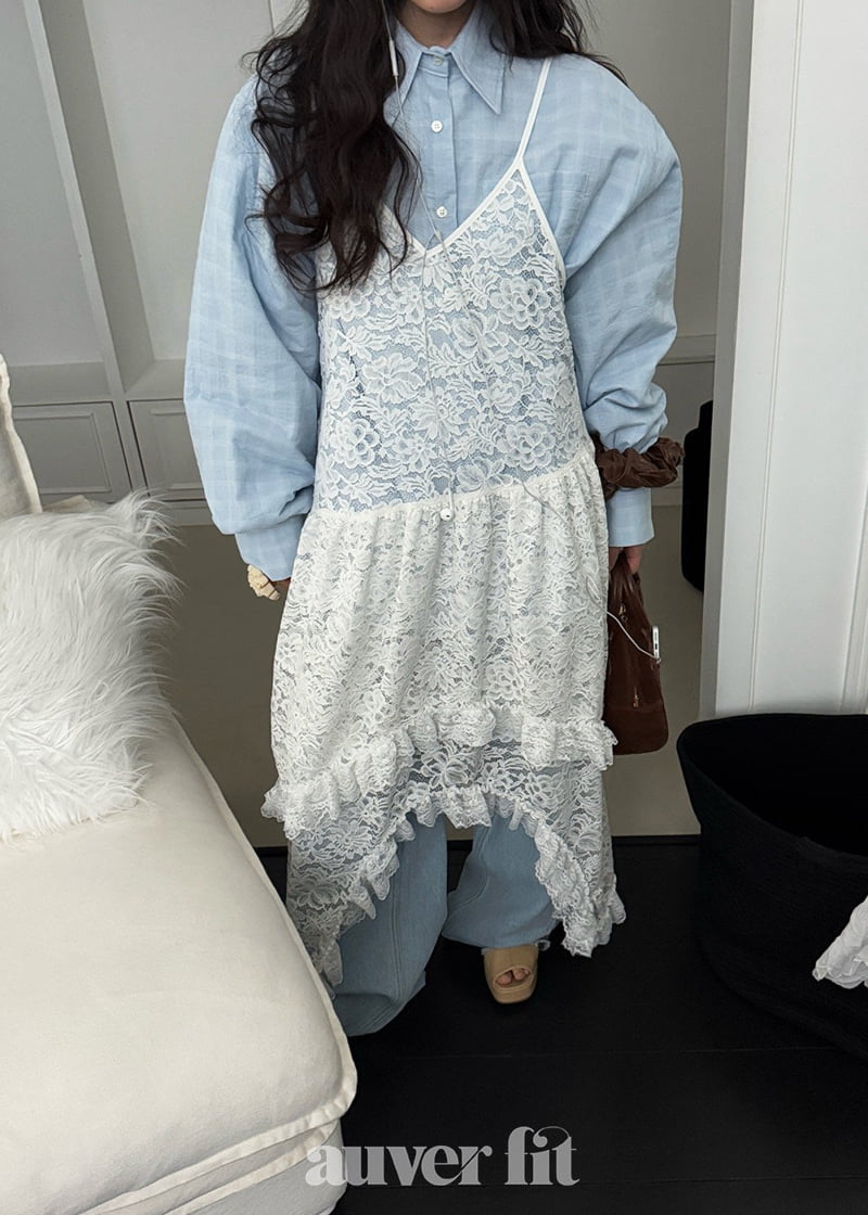 Auver_Fit - Korean Women Fashion - #momslook - Elisha Lace One-piece - 8