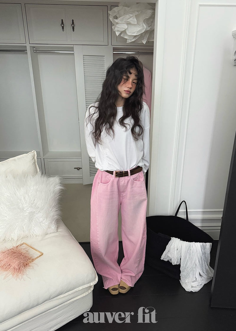 Auver_Fit - Korean Women Fashion - #momslook - Banding Shirring Tee