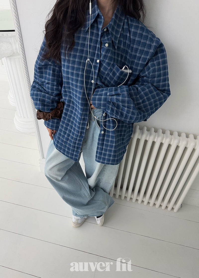Auver_Fit - Korean Women Fashion - #momslook - Check Bonding Shirt - 10