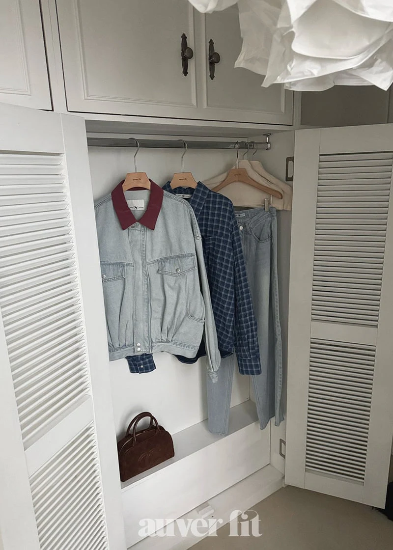 Auver_Fit - Korean Women Fashion - #momslook - Check Bonding Shirt - 12