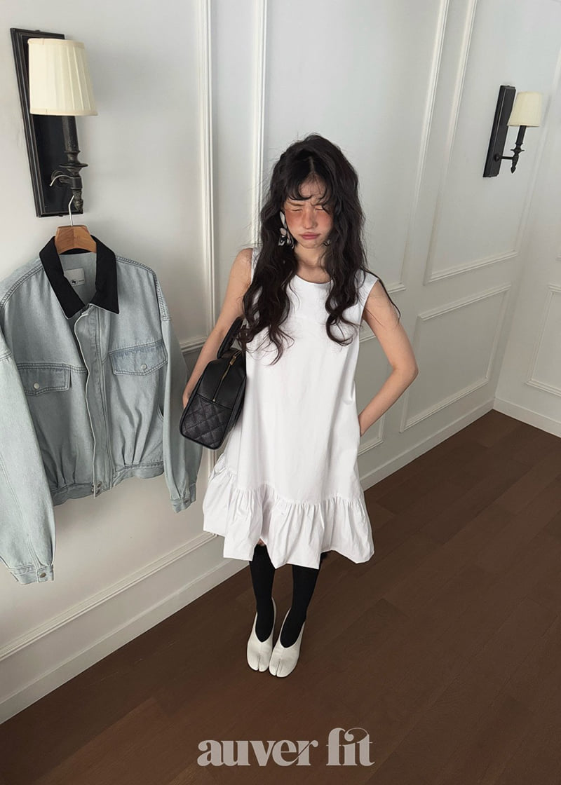 Auver_Fit - Korean Women Fashion - #momslook - Cotton Balloon Mini One-piece