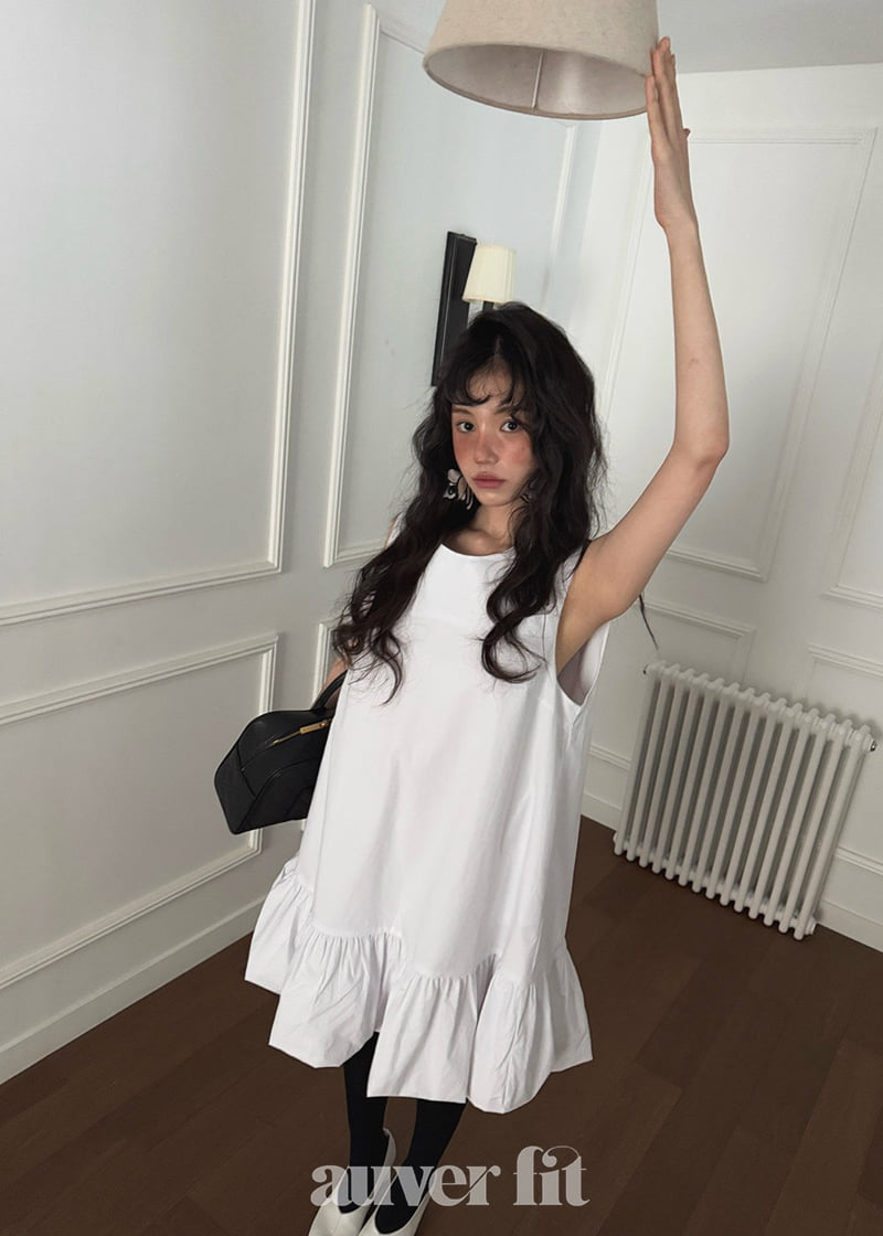 Auver_Fit - Korean Women Fashion - #momslook - Cotton Balloon Mini One-piece - 5