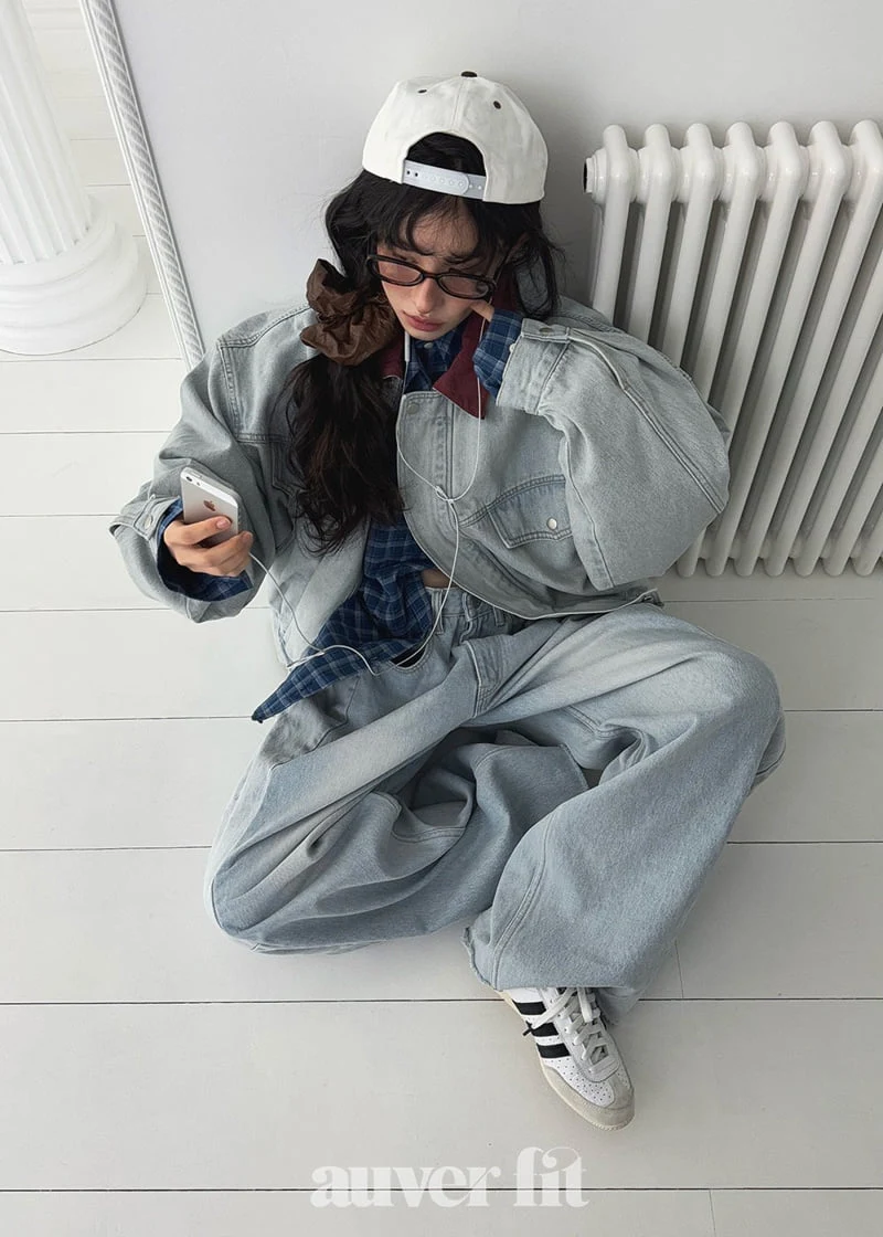Auver_Fit - Korean Women Fashion - #momslook - Dumble Denim Jacket - 6
