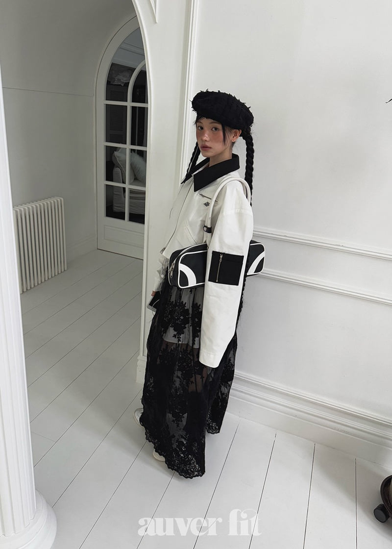 Auver_Fit - Korean Women Fashion - #momslook - Wappen Crop Jacket - 6