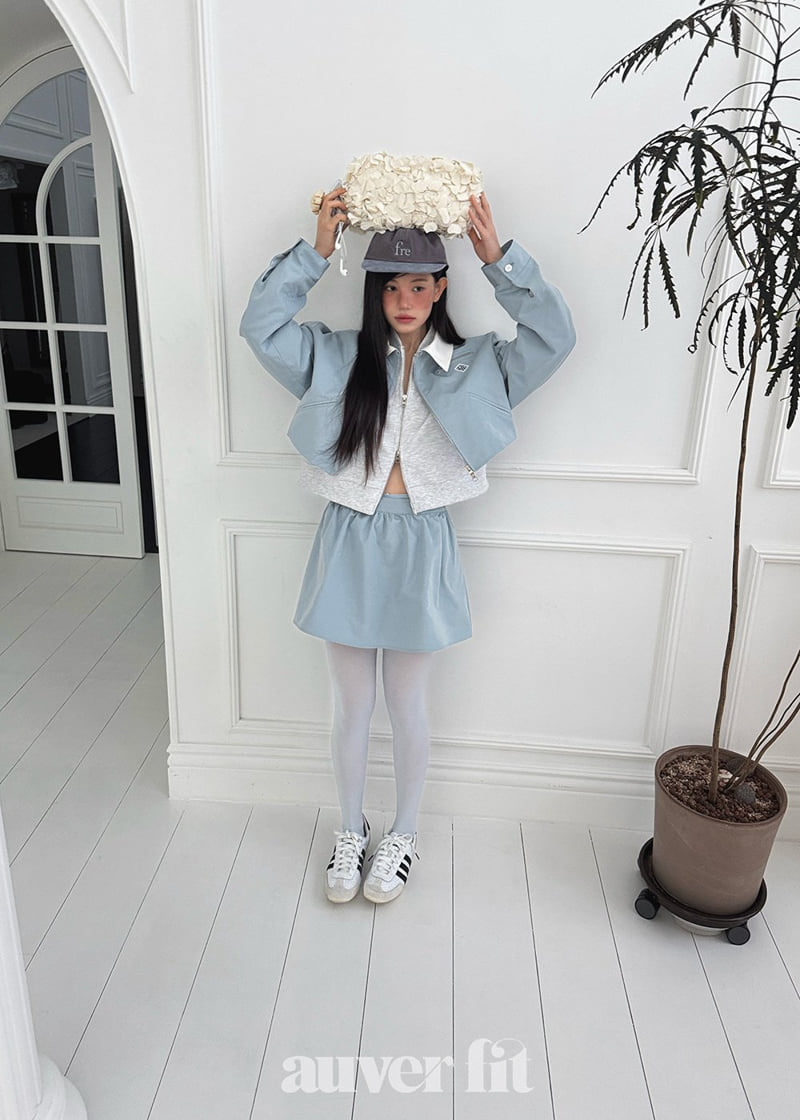 Auver_Fit - Korean Women Fashion - #momslook - Volume Wappen Mini Skirt - 7