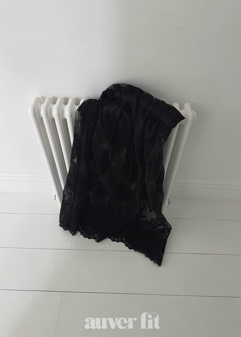 Auver_Fit - Korean Women Fashion - #momslook - Layered Lace Long Skirt - 8