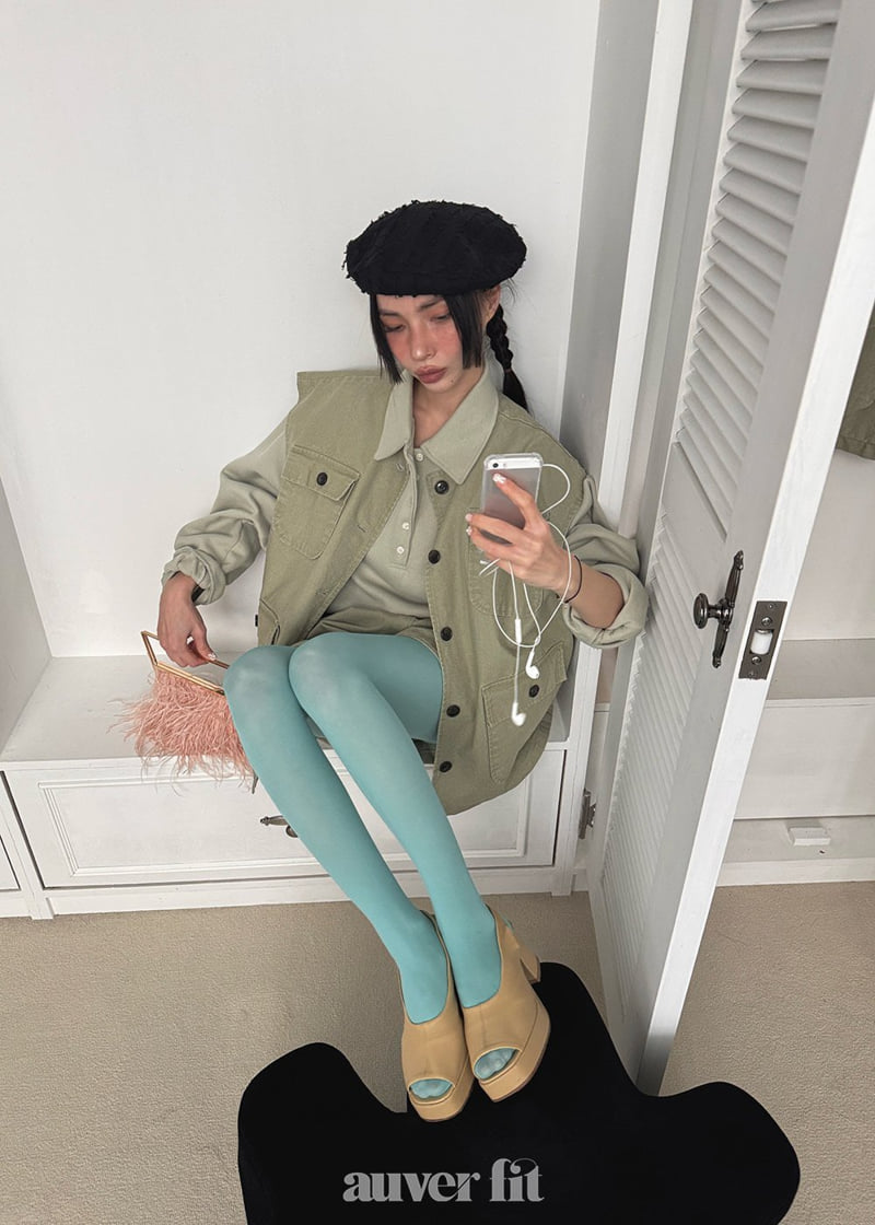 Auver_Fit - Korean Women Fashion - #momslook - Big Big Pocket Vest - 10