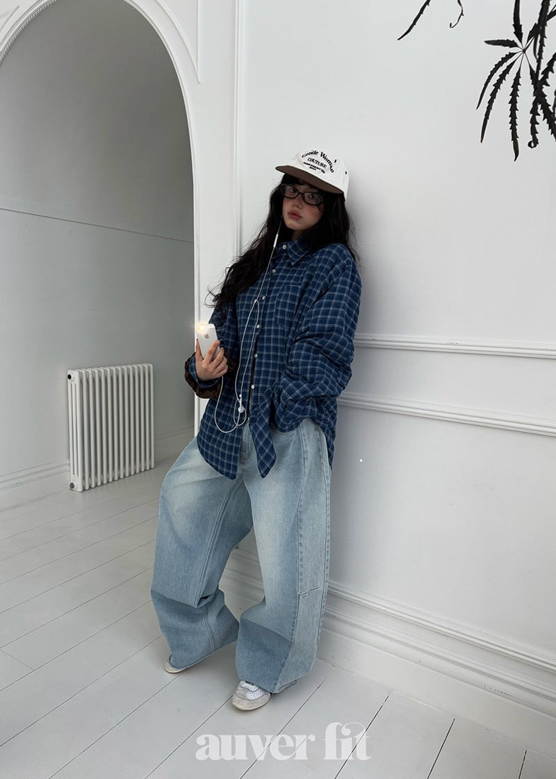 Auver_Fit - Korean Women Fashion - #momslook - Vintage Denim Pants - 6