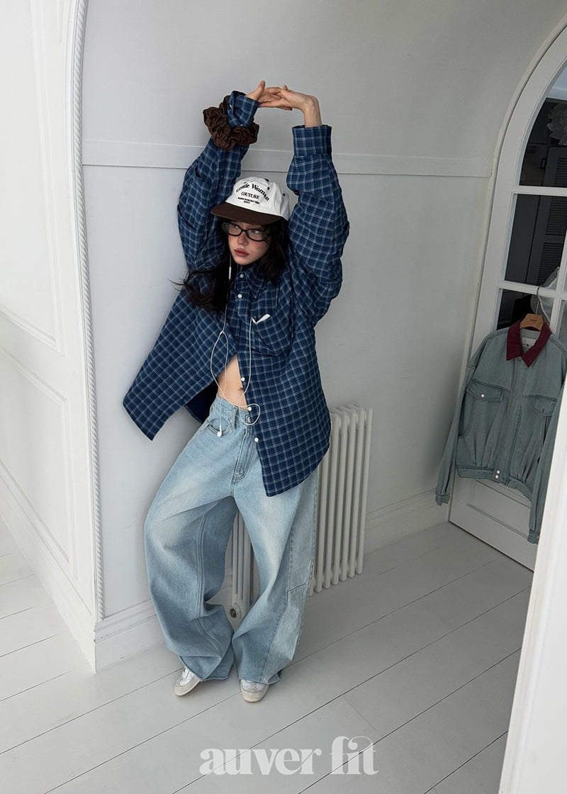 Auver_Fit - Korean Women Fashion - #momslook - Vintage Denim Pants - 8