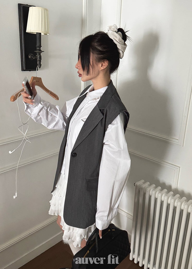 Auver_Fit - Korean Women Fashion - #momslook - Single Vest - 6
