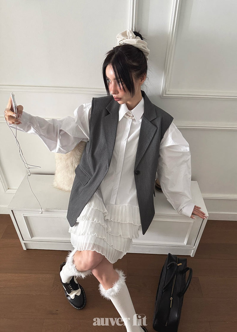 Auver_Fit - Korean Women Fashion - #momslook - Single Vest - 8