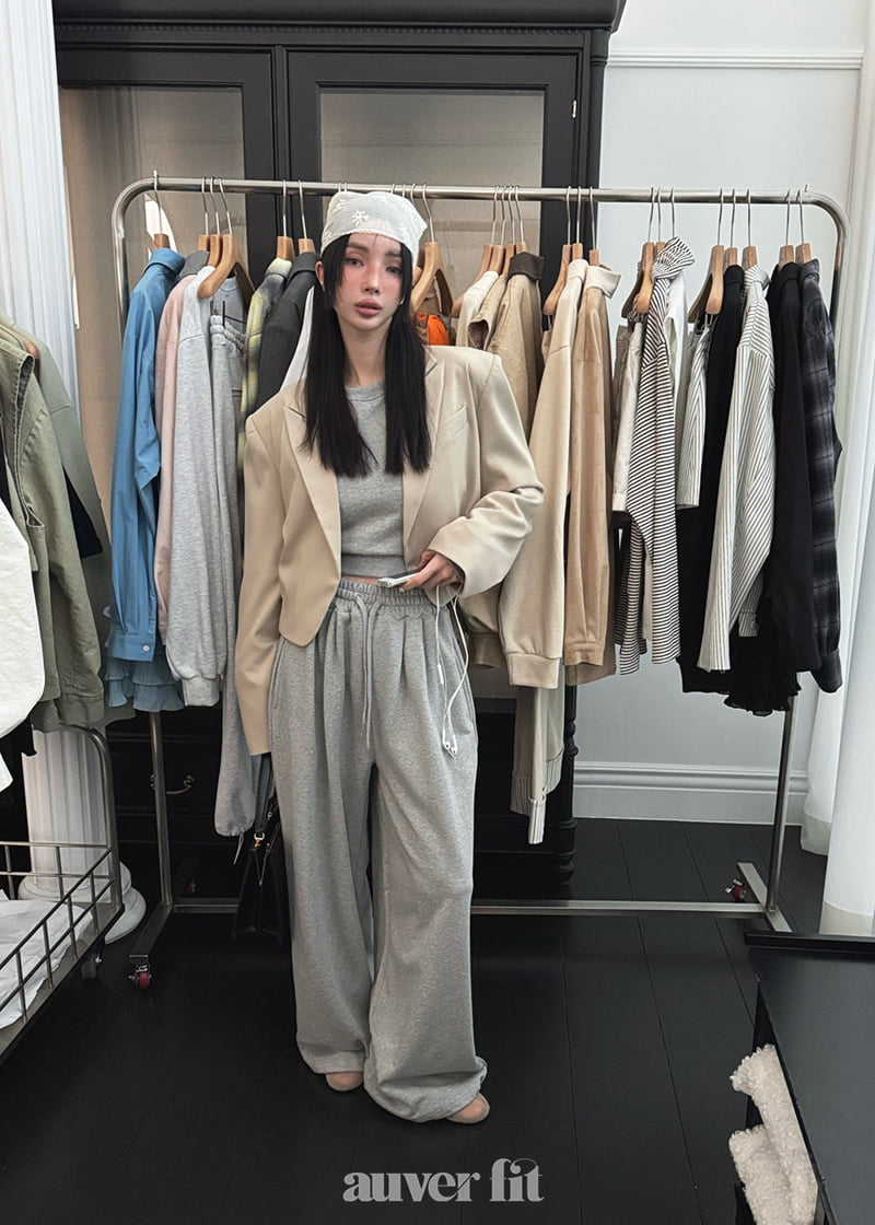 Auver_Fit - Korean Women Fashion - #momslook - Crop Jacket - 3
