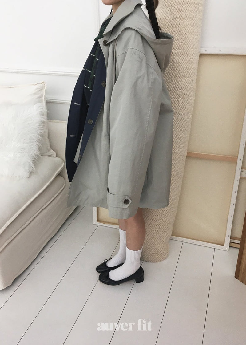 Auver_Fit - Korean Women Fashion - #momslook - Reversible Trench Jumper - 12