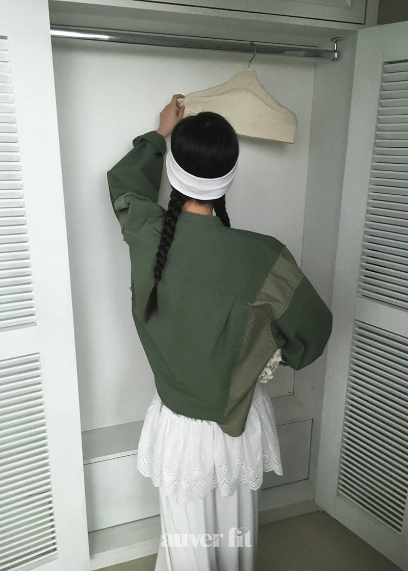 Auver_Fit - Korean Women Fashion - #momslook - Vintage Unbalanced Short Jumper - 3