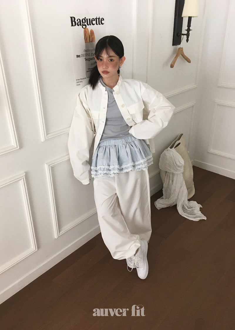 Auver_Fit - Korean Women Fashion - #momslook - Vintage Unbalanced Short Jumper - 5