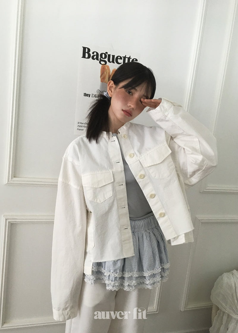 Auver_Fit - Korean Women Fashion - #momslook - Vintage Unbalanced Short Jumper - 7