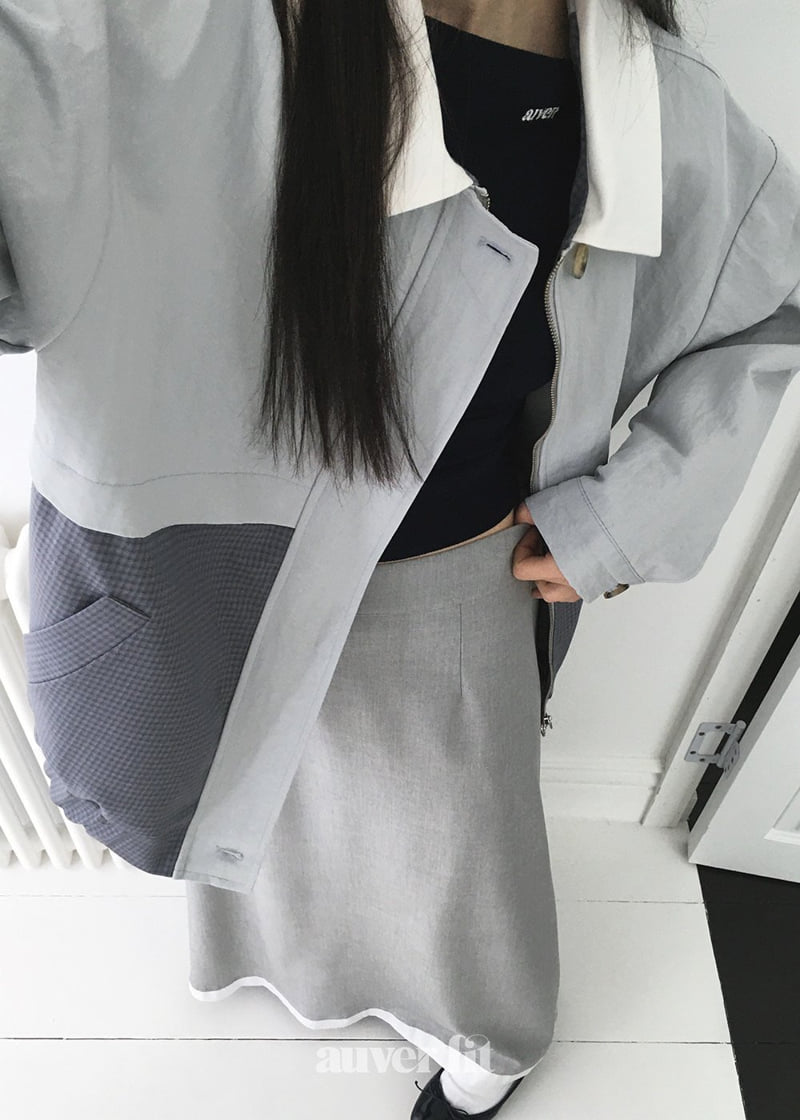 Auver_Fit - Korean Women Fashion - #womensfashion - Mieu Check Raglan Jumper - 4