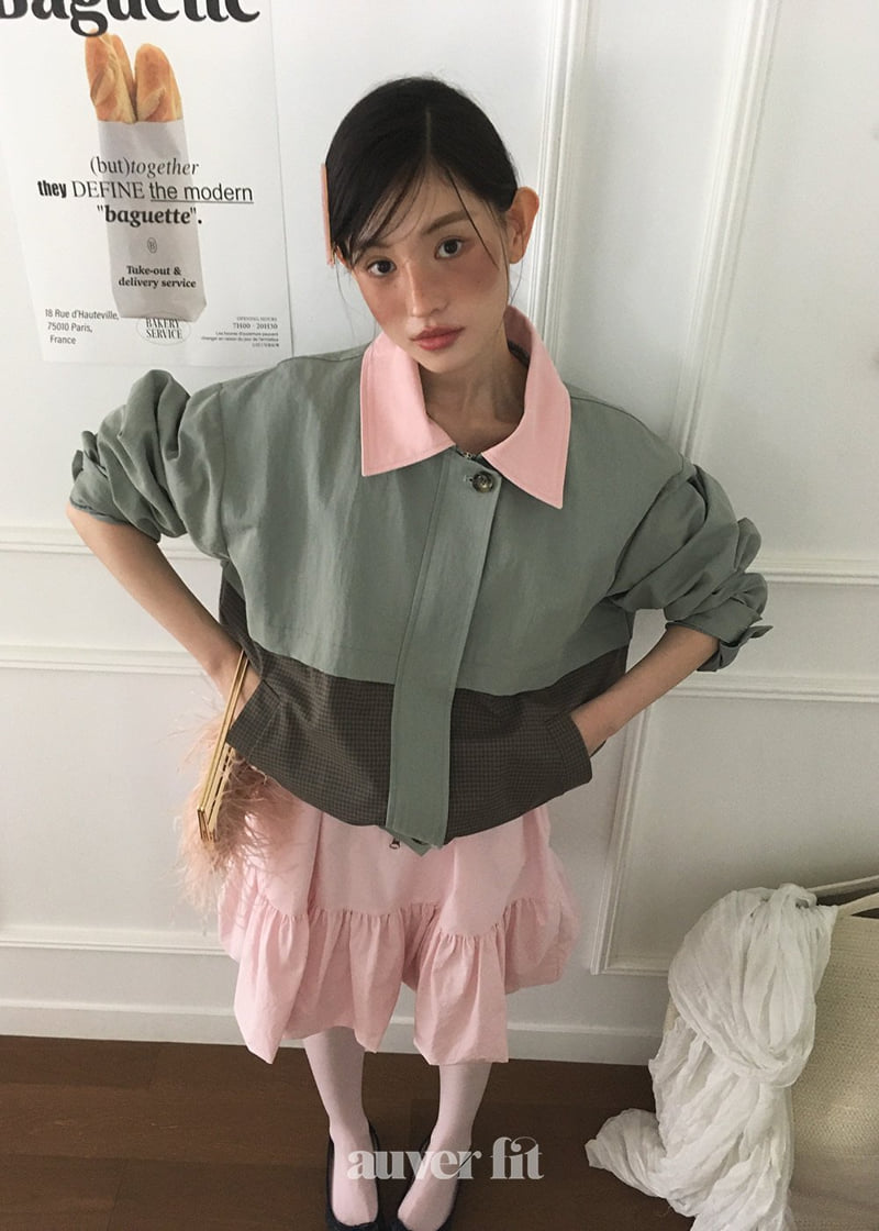 Auver_Fit - Korean Women Fashion - #momslook - Mieu Check Raglan Jumper - 8