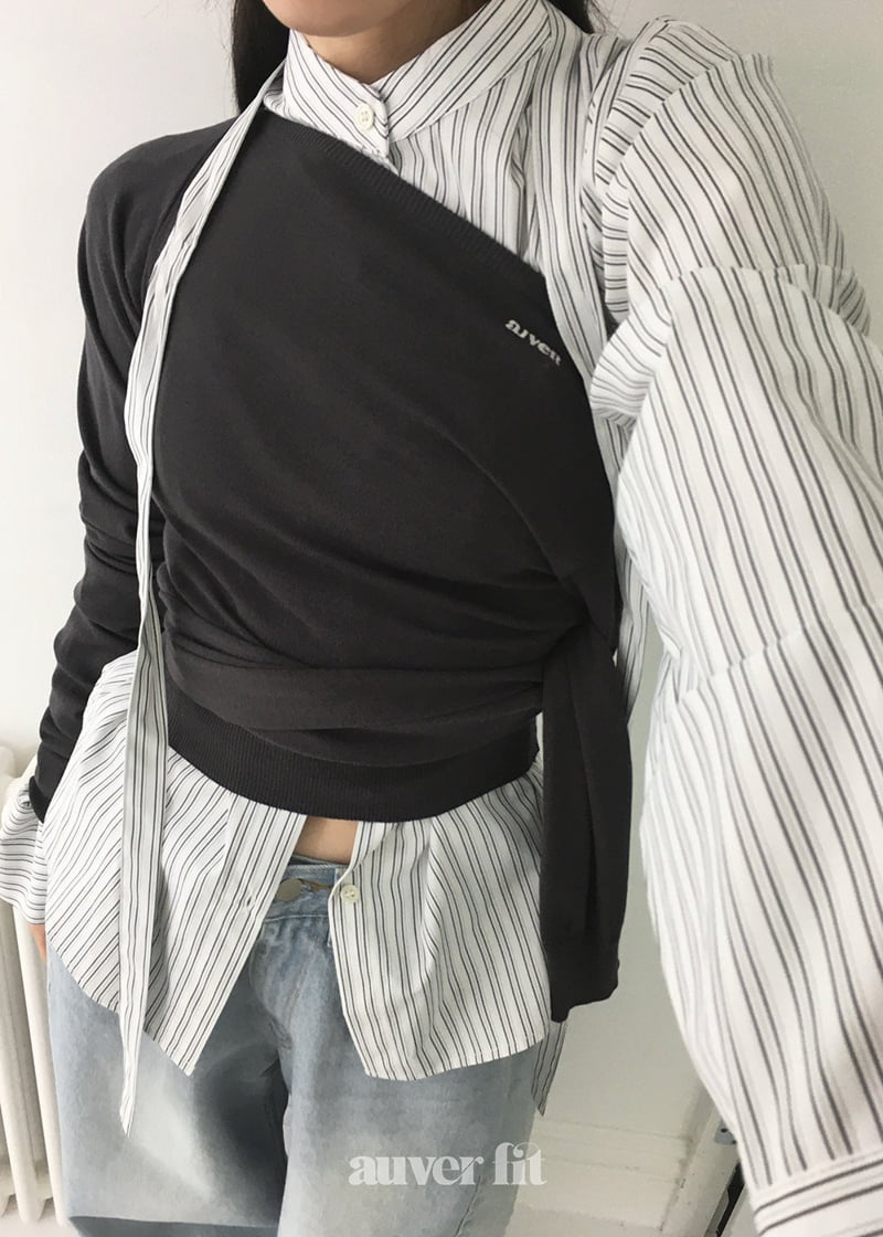 Auver_Fit - Korean Women Fashion - #thelittlethings - Top Off Shoulder Knit - 4