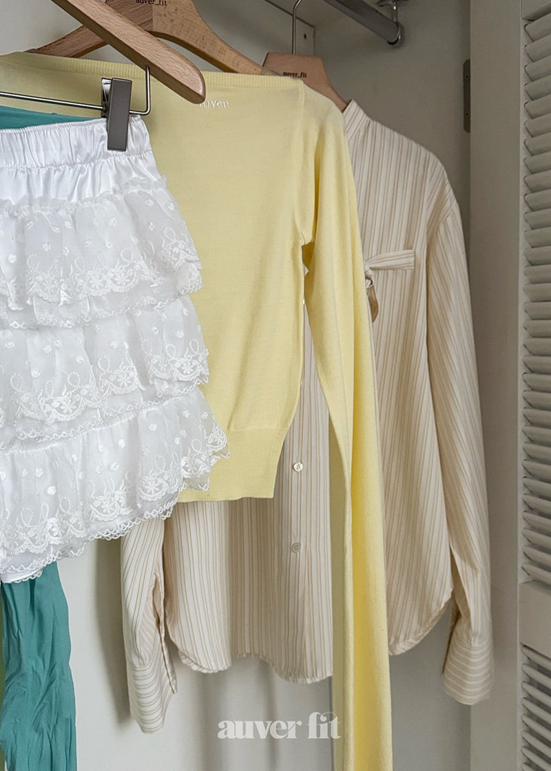 Auver_Fit - Korean Women Fashion - #momslook - Top Off Shoulder Knit - 8