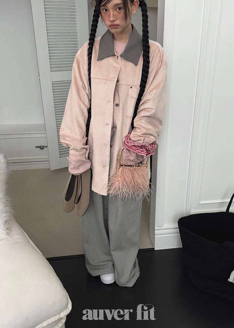 Auver_Fit - Korean Women Fashion - #pursuepretty - Suede Rivet Jumper - 9