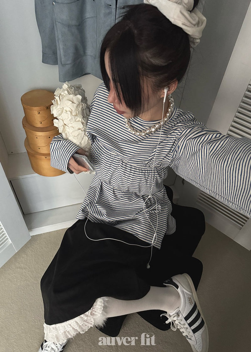 Auver_Fit - Korean Women Fashion - #pursuepretty - Stripe Tank Top Tee