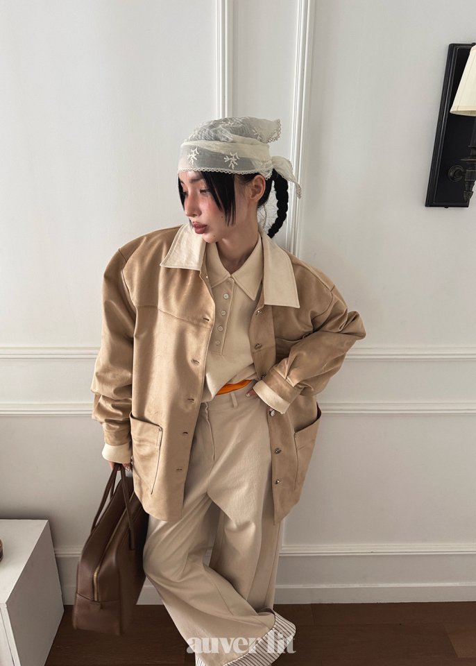 Auver_Fit - Korean Women Fashion - #romanticstyle - Suede Rivet Jumper - 11
