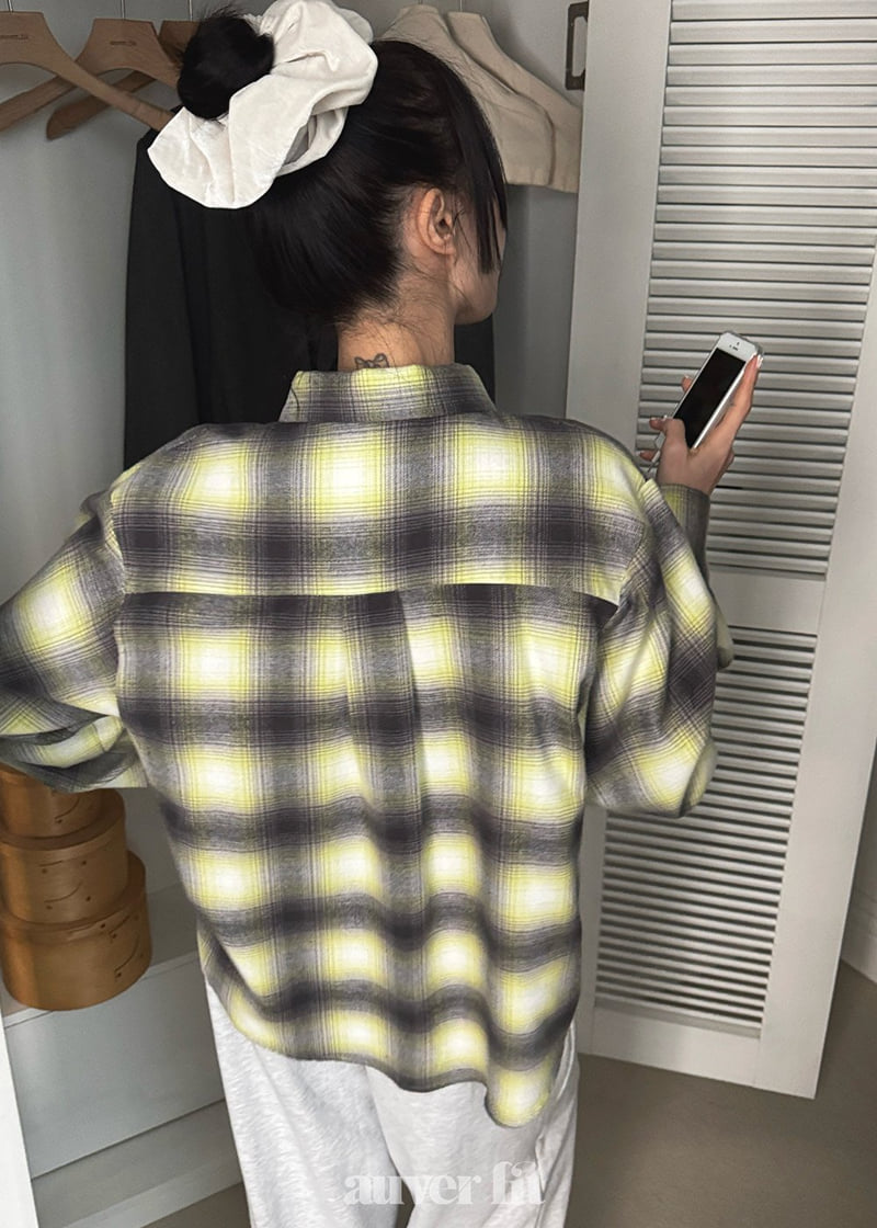 Auver_Fit - Korean Women Fashion - #shopsmall - Check Frill Half Open Shirt - 8