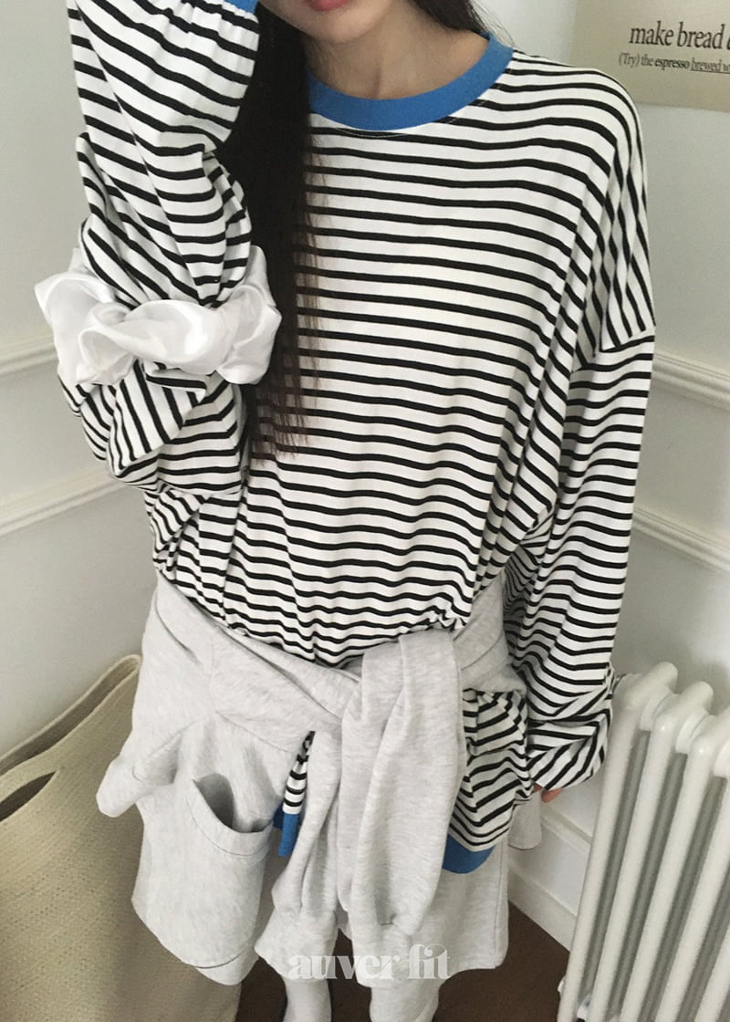 Auver_Fit - Korean Women Fashion - #shopsmall - Raglan Stripe Tee - 3