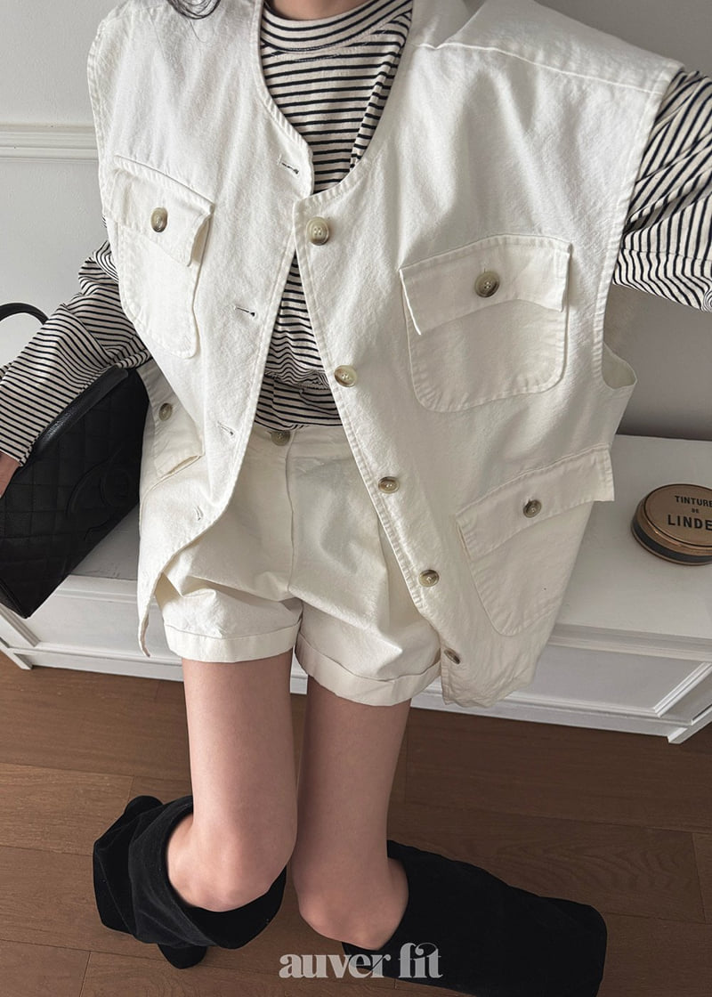 Auver_Fit - Korean Women Fashion - #thatsdarling - Big Big Pocket Vest - 6