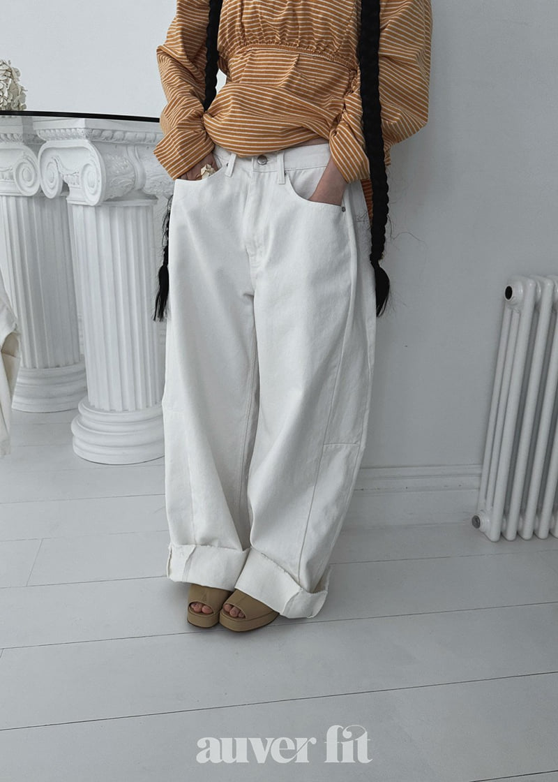 Auver_Fit - Korean Women Fashion - #shopsmall - Vintage Denim Pants - 4
