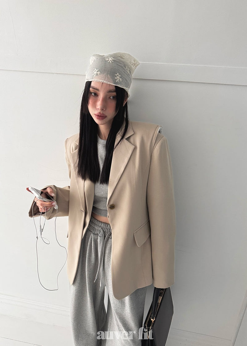 Auver_Fit - Korean Women Fashion - #thatsdarling - Crop Jacket