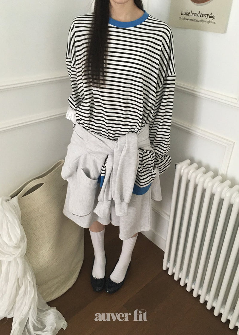 Auver_Fit - Korean Women Fashion - #shopsmall - Raglan Stripe Tee - 4