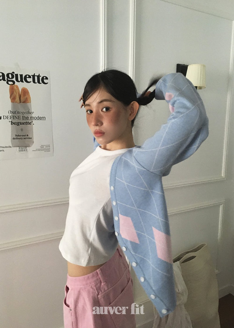 Auver_Fit - Korean Women Fashion - #thelittlethings - Argyle Off Knit - 10