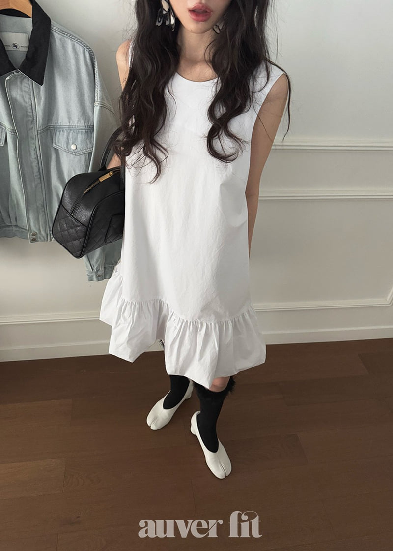 Auver_Fit - Korean Women Fashion - #womensfashion - Cotton Balloon Mini One-piece - 2