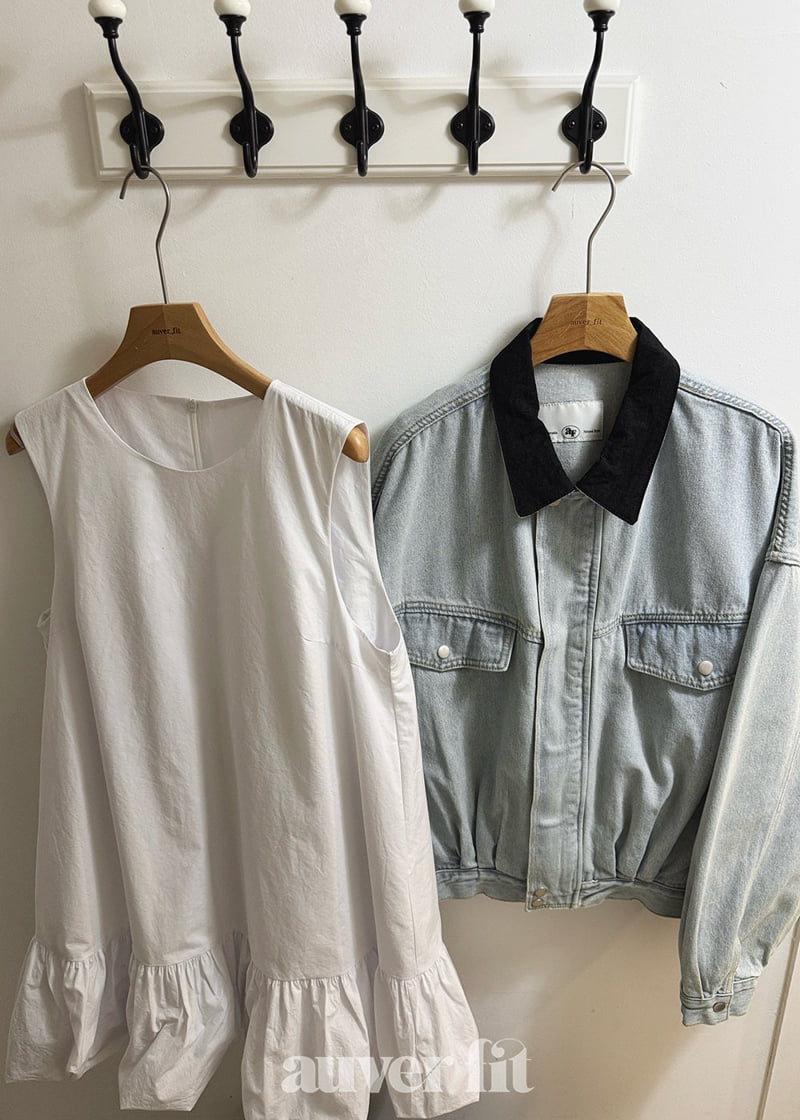 Auver_Fit - Korean Women Fashion - #womensfashion - Dumble Denim Jacket - 5