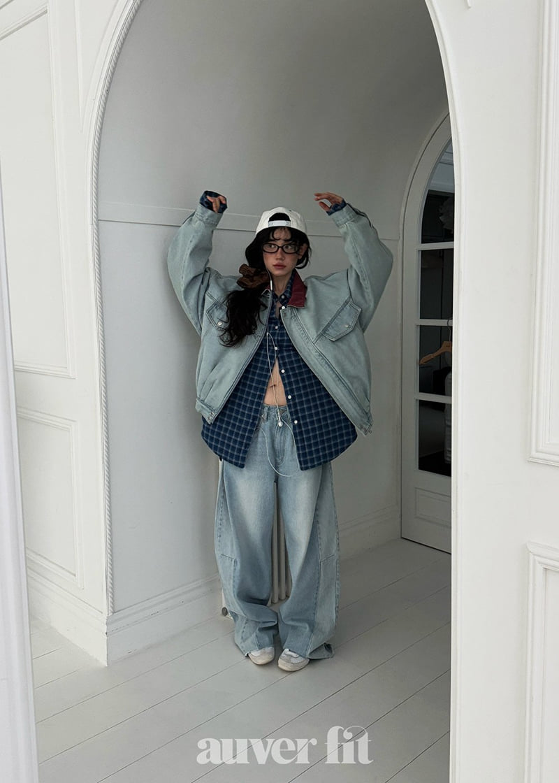 Auver_Fit - Korean Women Fashion - #womensfashion - Dumble Denim Jacket - 7