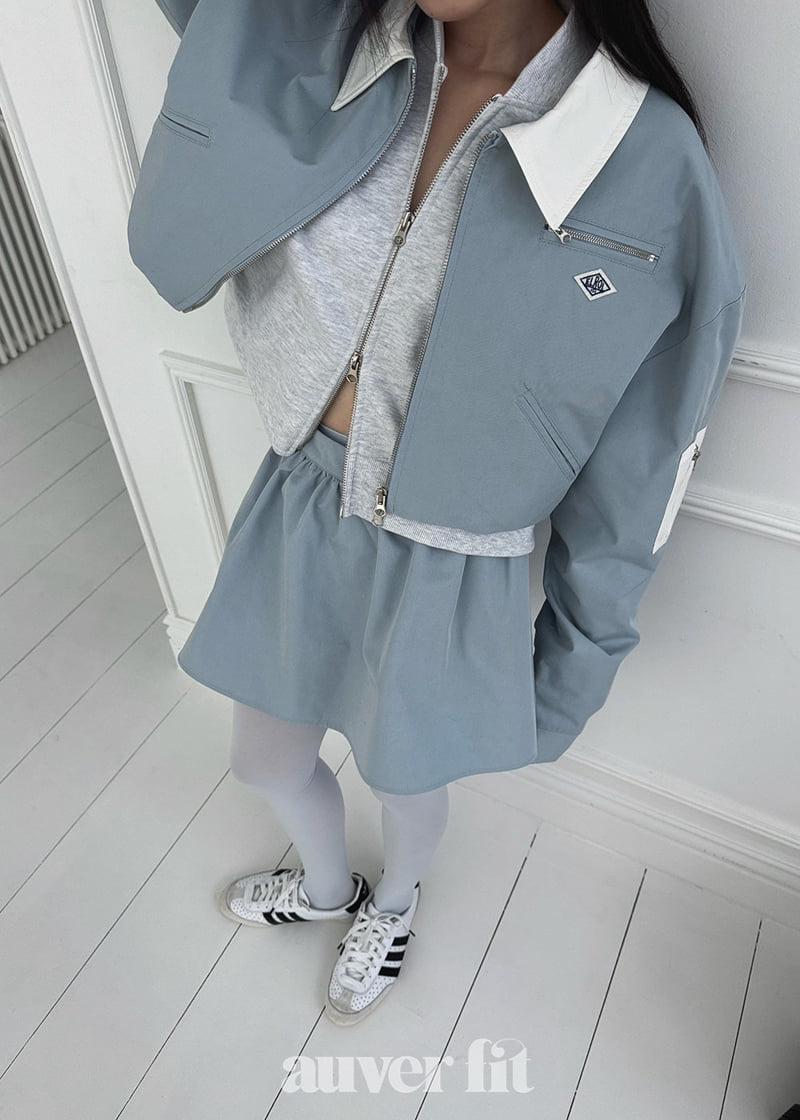 Auver_Fit - Korean Women Fashion - #womensfashion - Volume Wappen Mini Skirt - 10