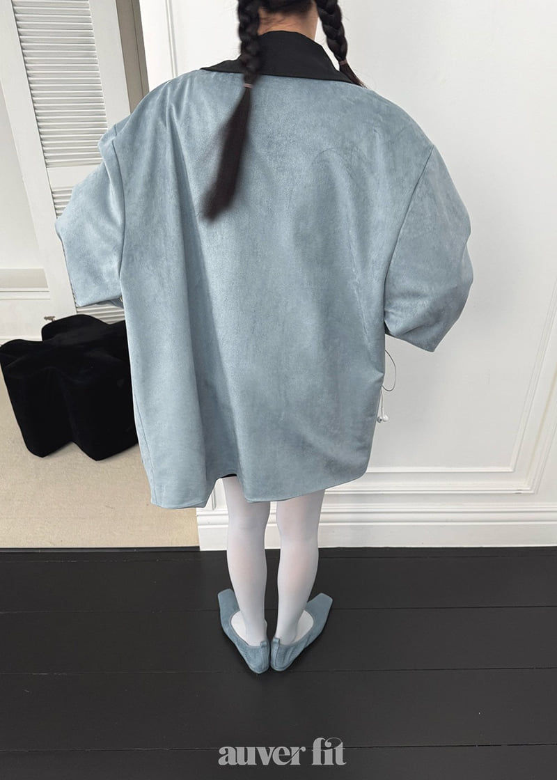 Auver_Fit - Korean Women Fashion - #womensfashion - Suede Rivet Jumper - 6