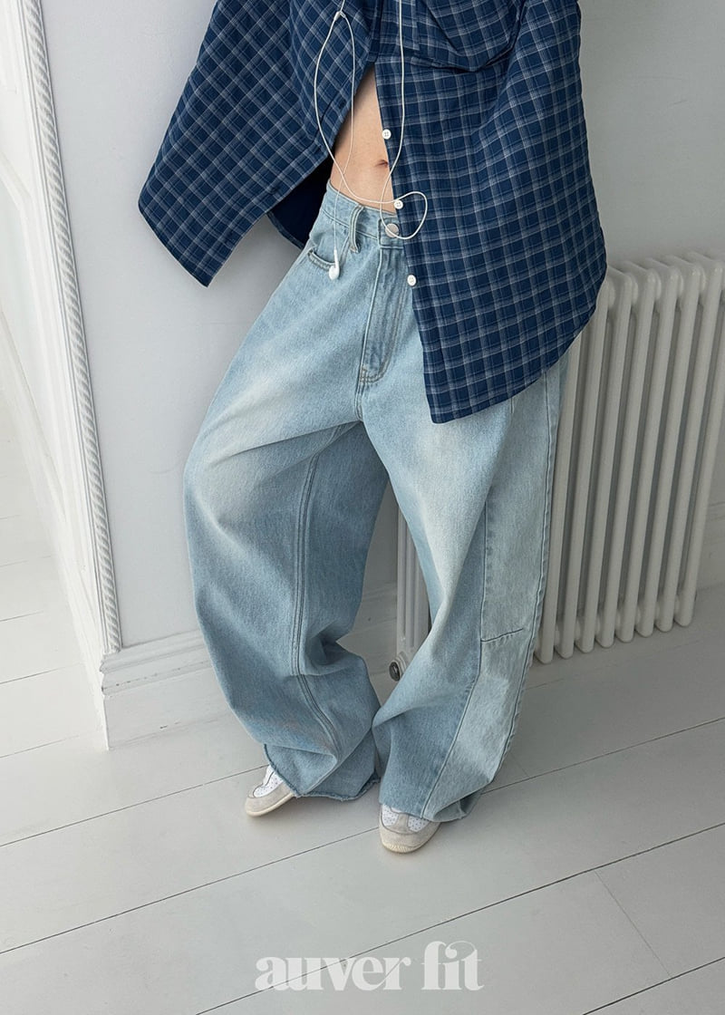 Auver_Fit - Korean Women Fashion - #womensfashion - Vintage Denim Pants - 7