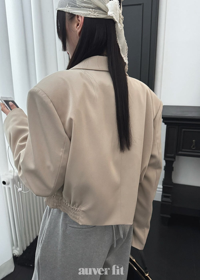 Auver_Fit - Korean Women Fashion - #momslook - Crop Jacket - 4