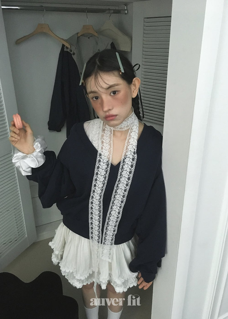 Auver_Fit - Korean Women Fashion - #womensfashion - Lace Scarf Sleeveless One-piece - 12
