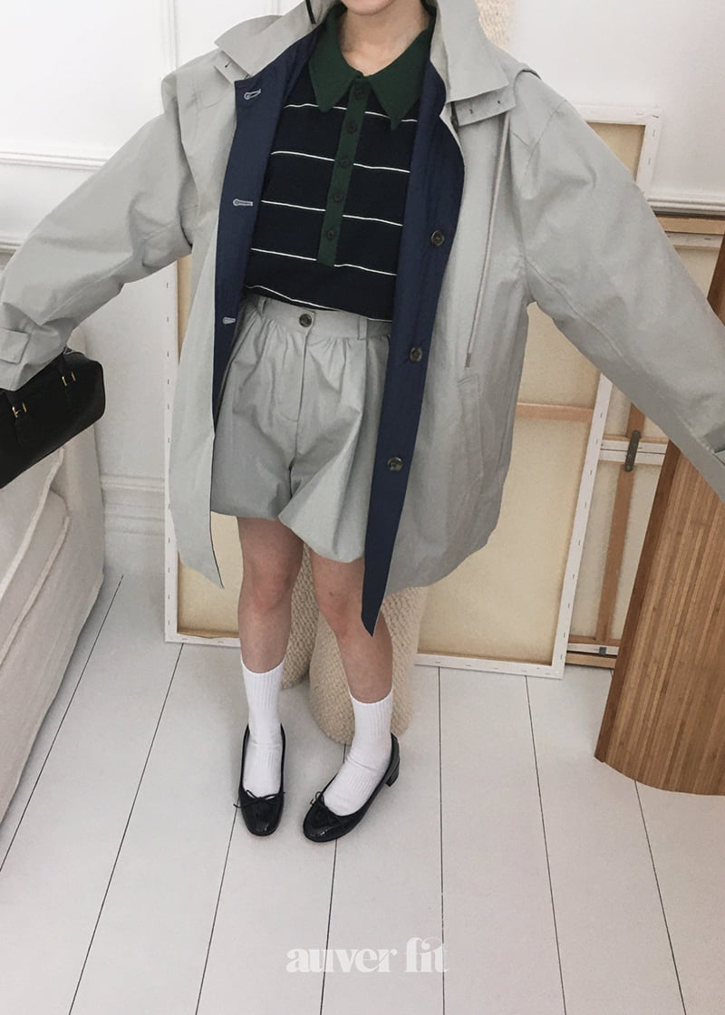 Auver_Fit - Korean Women Fashion - #womensfashion - Reversible Trench Jumper - 11