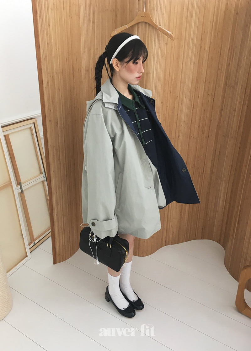 Auver_Fit - Korean Women Fashion - #womensfashion - Reversible Trench Jumper - 9
