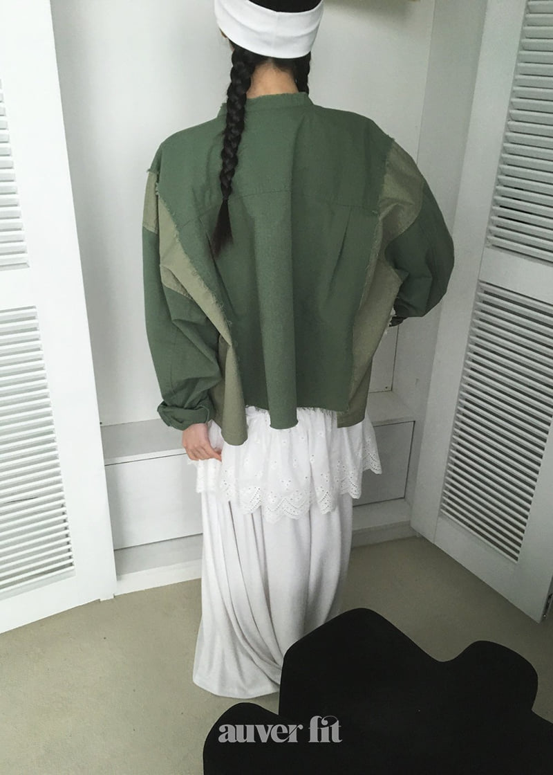 Auver_Fit - Korean Women Fashion - #momslook - Vintage Unbalanced Short Jumper - 4