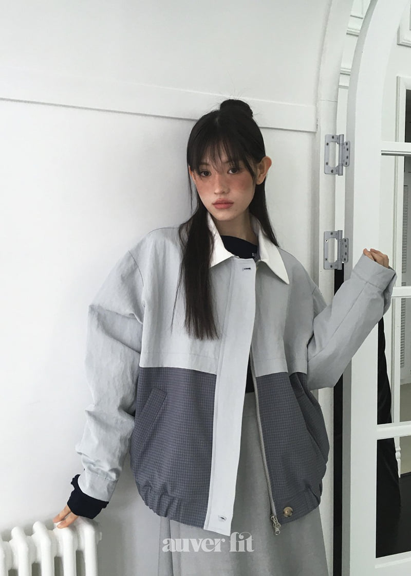 Auver_Fit - Korean Women Fashion - #womensfashion - Mieu Check Raglan Jumper