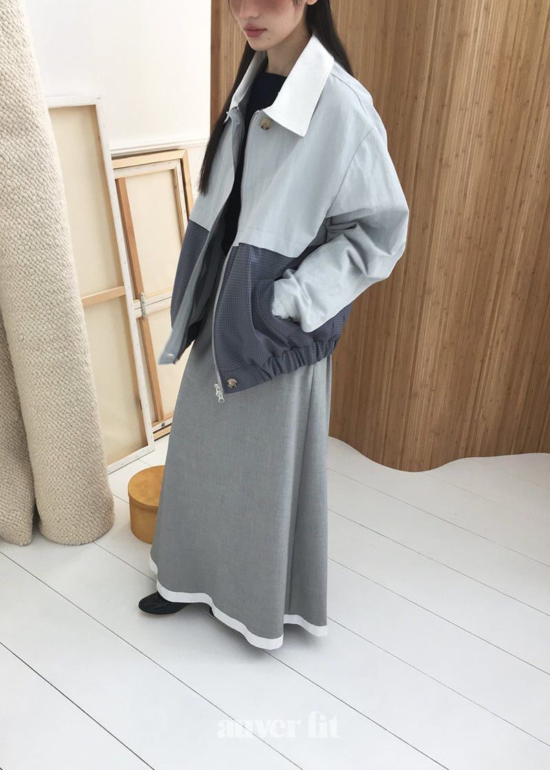 Auver_Fit - Korean Women Fashion - #womensfashion - Mieu Check Raglan Jumper - 5
