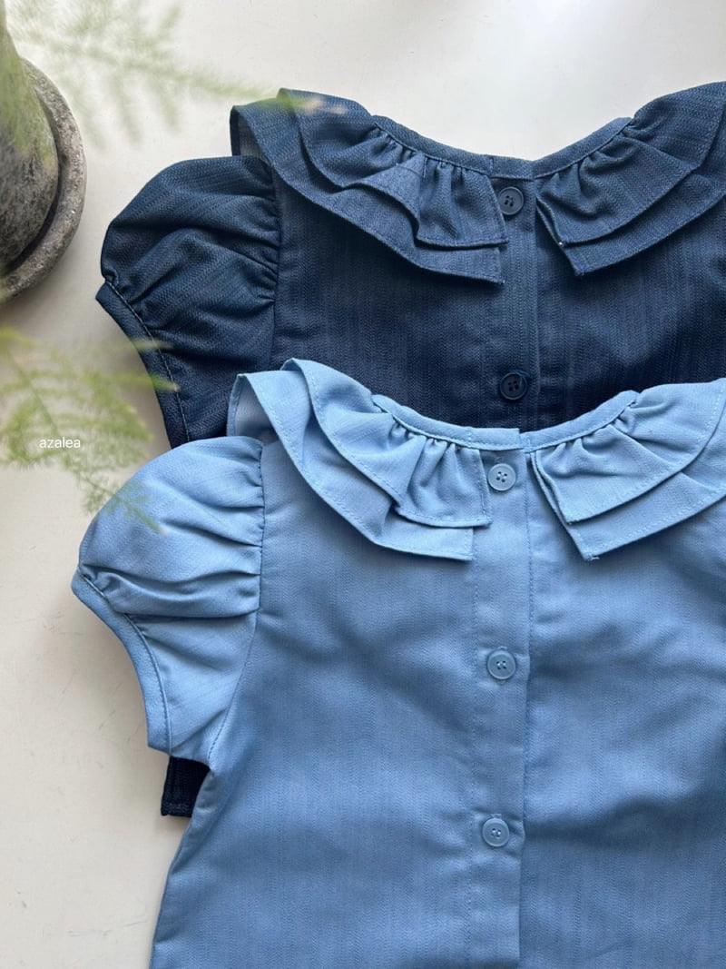 Azalea - Korean Children Fashion - #kidzfashiontrend - Jane Denim Blouse - 4