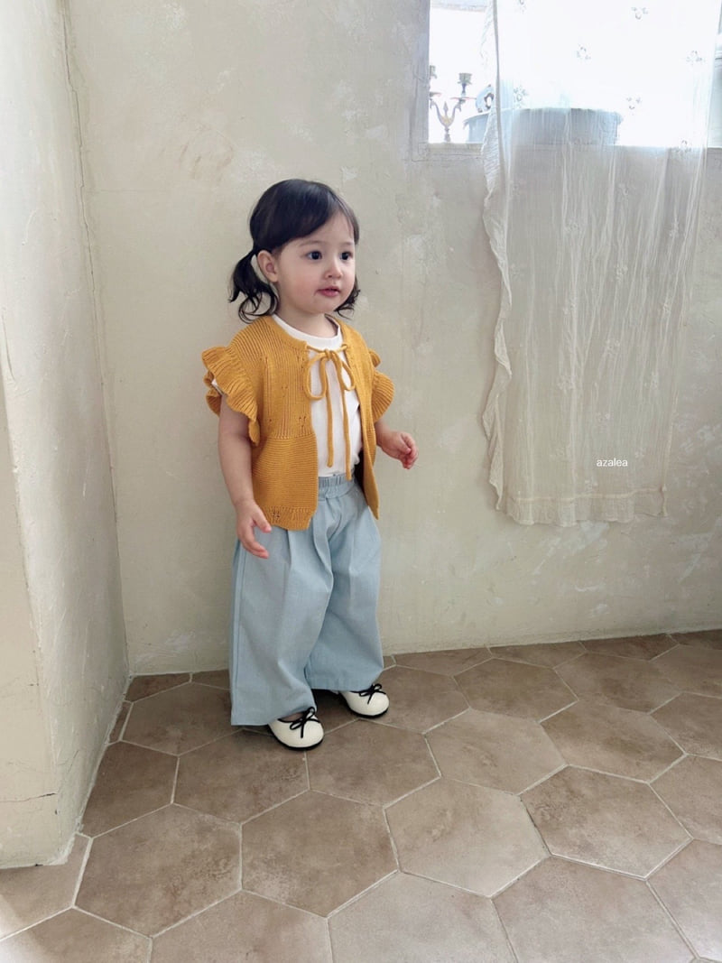 Azalea - Korean Children Fashion - #childofig - Slub Wide Pants - 2